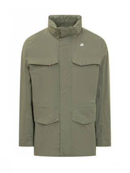K-Way - Green Solid Hood Jackets