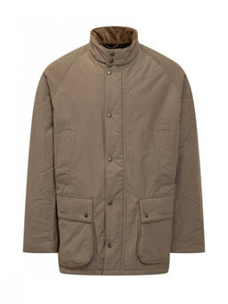 Barbour - Beige Solid Band Collar Jacket