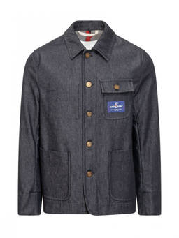 Seafarer - Dark Blue Solid Shirt Collar Jacket