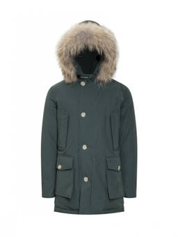 Woolrich - Green Solid Hood Jackets