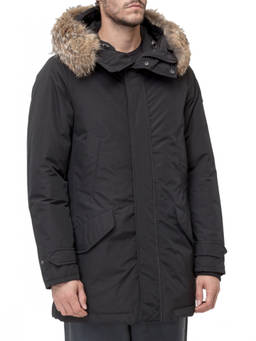 Woolrich - Black Solid Hood Jacket
