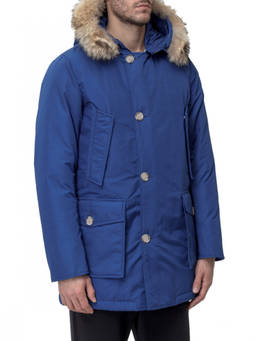 Woolrich - Blue Solid Hood Jacket