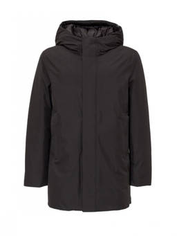 Woolrich - Black Solid Hood Jacket