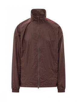 Y-3 - Maroon Solid Mock Collar Jacket