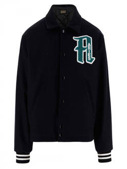 Aries - Black Logo Varsity Jacket
