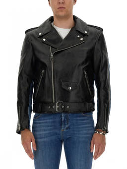 Alexander McQueen - Black Solid Biker Jackets