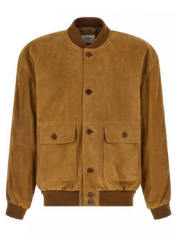 Saint Laurent - Brown Solid Bomber Jackets