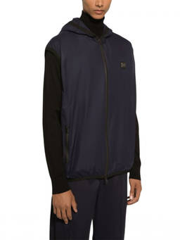Dolce&Gabbana - Navy Blue Sleeveless Jacket