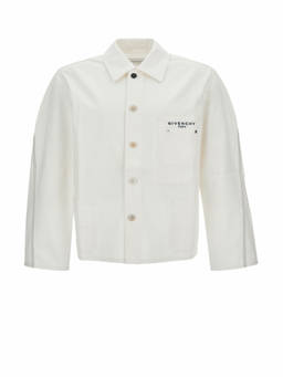 Givenchy - White Shirt Collar Jacket