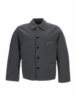 Givenchy - Grey Shirt Collar Jacket