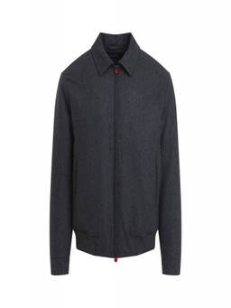 Kiton - Dark Grey Zip Up Jacket