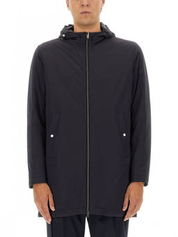 Herno - Dark Blue Hood Parka Jacket
