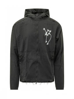 Y-3 - Black Logo Hood Jacket
