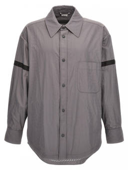 Thom Browne - Grey Snap Front Overshirt