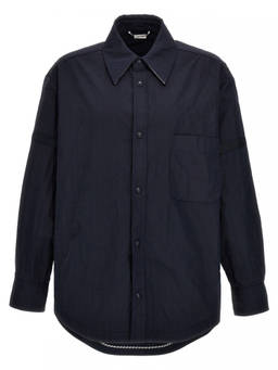 Thom Browne - Blue Snap Front Overshirt