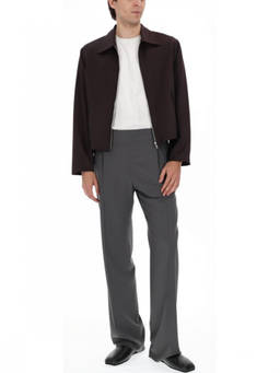 Our Legacy - Brown Solid Shirt Collar Jacket
