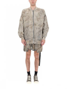 Rick Owens - Beige Printed Round Neck Jacket