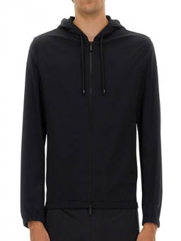 Boss - Black Solid Hood Jacket