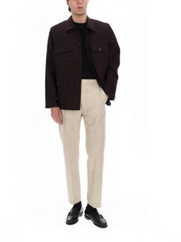 Paul Smith - Purple Solid Shirt Collar Jacket