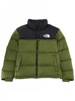 The North Face - Green Color Block Mock Collar Jacket