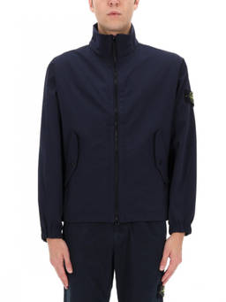 Stone Island - Dark Blue Solid Shirt Collar Jacket