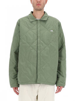 The North Face - Green Quilted Shirt Collar Jacket