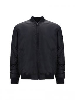 Moschino - Black Solid Bomber Jacket