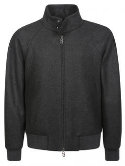 Fendi - Grey Logo Patch Jacket