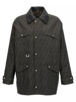 Fendi - Black All Over Printed Jacket
