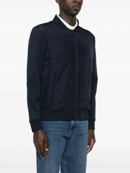 Boss - Blue Logo Patch Bomber Jacket