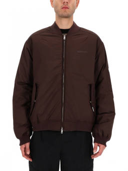 REPRESENT - Brown Solid Mock Collar Jacket