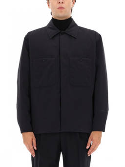 Herno - Black Solid Shirt Collar Jacket