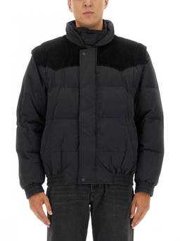 Isabel Marant - Black Solid Mock Collar Jacket