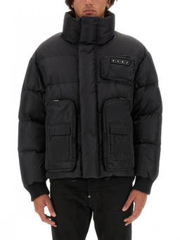Dsquared2 - Black Solid Mock Collar Jacket