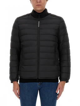 Woolrich - Black Quilted Mock Collar Jacket