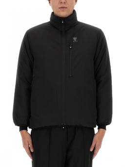 South2 West8 - Black Logo Mock Collar Jacket