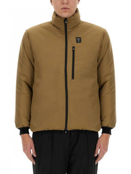 South2 West8 - Brown Logo Mock Collar Jacket