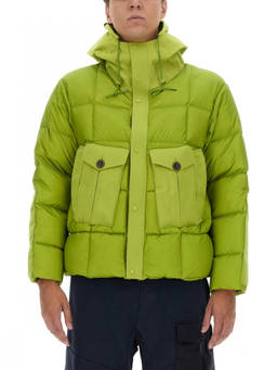 Ten C - Green Quilted Hood Jacket