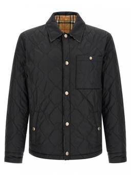 Burberry - Black Quilted Shirt Collar Jacket