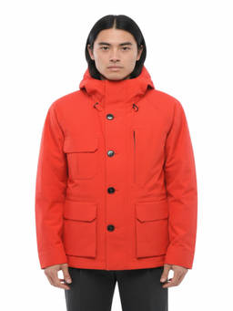 Woolrich - Red Solid Hood Jacket