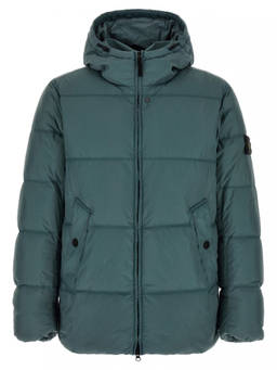 Stone Island - Green Quilted Hood Jacket