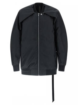 Rick Owens - Black Solid Band Collar Jacket