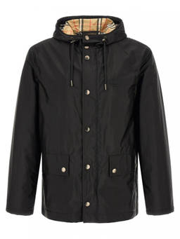 Burberry - Black Solid Hood Jacket