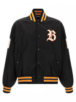 Balenciaga - Black Logo Band Collar Jacket
