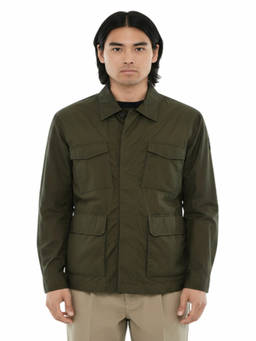 Woolrich - Green Shirt Collar Jacket