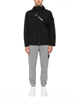 Stone Island - Black Regular Hood Jacket