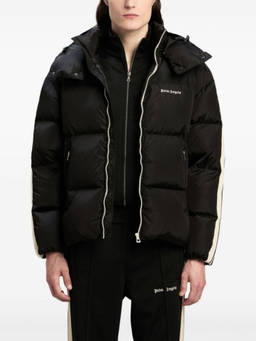 Palm Angels - Black Embroidered Logo Padded Jacket