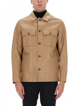Boss - Beige Shirt Collar Jacket