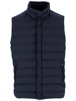 Herno - Navy Blue Sleeveless Jacket