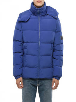Diesel - Blue Quilted Hood Jacket